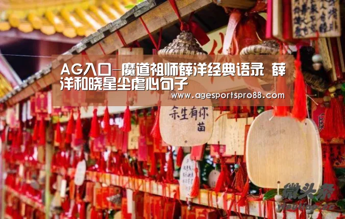 AG入口-魔道祖师薛洋经典语录 薛洋和晓星尘虐心句子(图3) AG综合